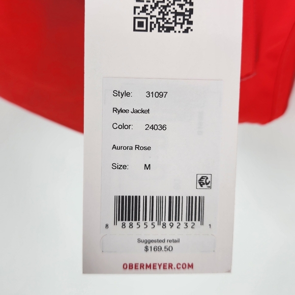 Obermeyer NWT Rylee Jacket Aurora Rose Girl's Medium 10-12 - Picture 5 of 9